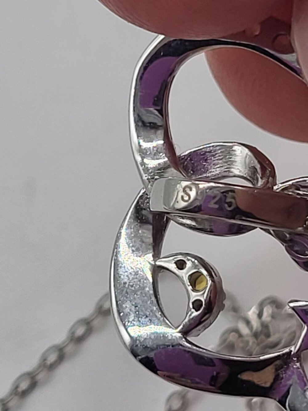 I love you to the moon and back angel moon star necklace 925 Sterling Silver - Picture 9 of 9